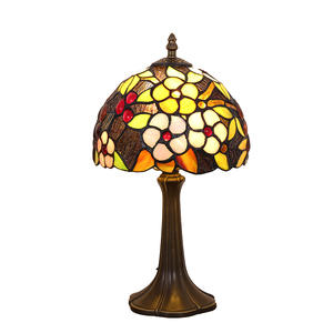 Lámparas de Mesa de Vidrio de Colores con Temática Rústica y Campestre para Decoración de Dormitorio y Bar, Lámparas de Mesa de Noche Creativas y Artísticas - Product Image 2