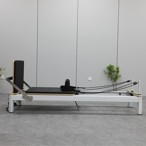 Studio and Personal Aluminium <b>Pilates</b> <b>Reformer</b> Include Sitting Box Extender Double Loop Straps <b>Reformer</b> <b>Pilates</b> Machine Foldable - Product Image 2