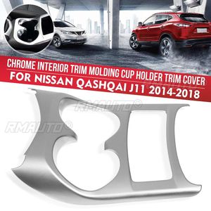 Cubierta del Panel de la Caja de Cambios y Embellecedor del Portavasos para Nissan Qashqai J11 2014 2015 2016 2017 2018, Moldura Interior - Product Image 1
