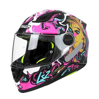 Casco Integrale LS2FF812 per Moto, Certificazione ECE, per Bambini, Kart Elettrico, Quattro Stagioni, Casco di Sicurezza per Ragazzi e Ragazze