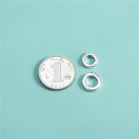 Connecteur d'accessoires pour bracelet et collier en cristal perlé fait main, avec fermoir rond multi-plaqué en argent sterling S925