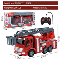 Camion de pompier télécommandé RC, jouet pour garçon, 1/30 RC 27Mhz, véhicule d'ingénierie