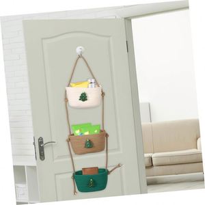 Cesta Decorativa <span class=keywords><strong>de</strong></span> <span class=keywords><strong>Madera</strong></span> Tallada <span class=keywords><strong>para</strong></span> <span class=keywords><strong>Colgar</strong></span> en la Pared, <span class=keywords><strong>para</strong></span> <span class=keywords><strong>Colgar</strong></span> Sombreros, Estilo Boho, Decoración del Hogar, Maceta Fija, Venta al por Mayor, Seagrass - Product Image 3