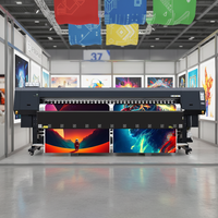 Machine d'impression éco-solvant 3204 à 4 têtes d'impression pour la création d'autocollants en vinyle, de fresques murales, de films pour caissons lumineux et de bannières publicitaires souples