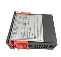 Controlador de Temperatura Digital RUNNENG 110-220V, Interruptor con Sensor NTC Impermeable, Pantalla LED, Automático, Negro, Frío/Calor