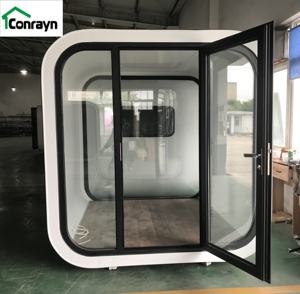 Habitacion insonorizada lista oficina en miniature lista oficina prefabricada la <span class=keywords><strong>vaina</strong></span> lista capsule de cobertizo de oficina - Product Image 4