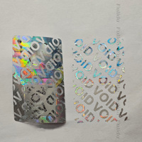 Autocollant de vide holographique 3D personnalisable Code QR feuille brillante découpée étiquette en vinyle pour téléphones mobiles ordinateurs étanche