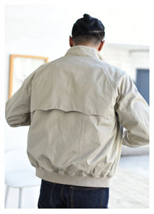 Giacca invernale giacca <span class=keywords><strong>Safari</strong></span> uomo <span class=keywords><strong>abbigliamento</strong></span> 2021 Vintage Gabardine tessuto impermeabile giacca Casual - Product Image 2