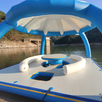 Plate-forme gonflable flottante pour ponton, flotteurs d'eau de lac, plate-forme de saut d'eau en Pvc