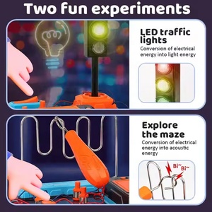 Kit Educativo STEAM per Bambini, Esperimenti di Fisica e Circuiti, <span class=keywords><strong>Attività</strong></span> STEM con Giocattolo Educativo Lampeggiante per Esplorazione Scientifica - Product Image 3
