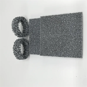 Filtration dans l'industrie de la fonderie et de la fonderie-malaxure utilisant des plaques filtrantes en mousse céramique alvéolée SiC - Product Image 2