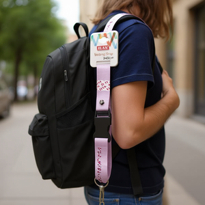 Cinghia in tessuto Ilan 2x45 cm viola per accessori fotocamera e telefono - Product Image 3