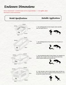 Sistema <span class=keywords><strong>de</strong></span> bastidor <span class=keywords><strong>de</strong></span> recintos para reptiles <span class=keywords><strong>de</strong></span> mascotas apilables 4x2x2-Terrario grande <span class=keywords><strong>de</strong></span> 120 galones con escondites, almohadilla térmica y termostato - Product Image 6