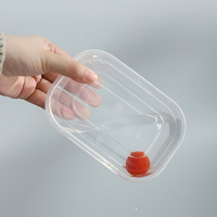Voedselveilige PP magnetronbestendige BPA-vrije 260ml 370ml lekbestendige rechthoekige voedselbewaarbak voor maaltijdvoorbereiding en koelkast