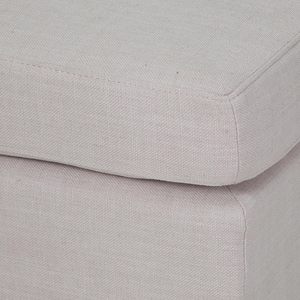 Taburete pequeño de tela minimalista moderno, rectangular con reposapiés, para uso doméstico, tapizado en gris y blanco, taburete para cambiar zapatos - Product Image 4
