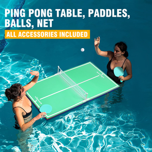 Mesa de Ping Pong Flotante Resistente WOOWAVE, Mesa de Juego Plegable y Portátil <span class=keywords><strong>para</strong></span> Playa y Piscina - Product Image 5