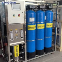 Système de filtration d'eau par osmose inverse à faible coût, 1000 Lph, système de filtration d'eau, membrane 4040, machine de traitement de l'eau en FRP