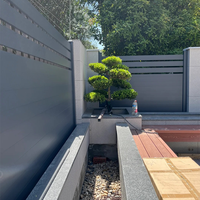 Clôture en lattes horizontales en aluminium de qualité professionnelle, 6 pieds, durable, écologique, pour chantier de construction, aménagement paysager, patio, terrasse