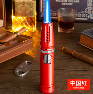 Encendedor de pistola pulverizadora de cigarros con llama ajustable, nueva antorcha, recargable para cigarrillos de butano encendedor, vela de cocina, barbacoa, Camping - Product Image 5