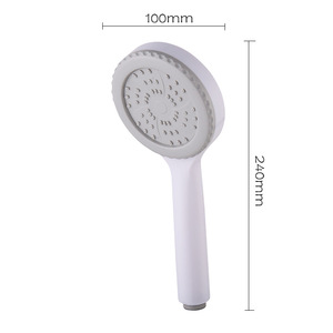 Cabezal de ducha redondo de plástico, pulverizador de mano, masaje con burbujas, fácil de limpiar, portátil, para uso en el baño - Product Image 4