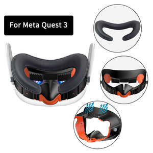 Cómoda almohadilla de espuma a prueba de sudor para la cara, soporte de interfaz facial VR de repuesto para <span class=keywords><strong>Oculus</strong></span> Quest 2, accesorios para <span class=keywords><strong>juegos</strong></span> - Product Image 5