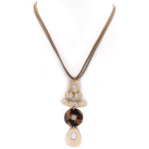 Новинка 2022, элегантное ожерелье на свитер, длинное ожерелье с позолоченными кисточками, длинное женское ожерелье с жемчужными бусинами и подвесками - Product Image 3