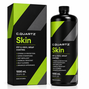 CQUARTZ Skin 1000ml น้ำยาเคลือบเซรามิกนาโนสำหรับฟิล์ม PPF ป้องกันรังสียูวี ป้องกันน้ำ ป้องกันสารเคมี ปกป้องสีรถ - Product Image 2