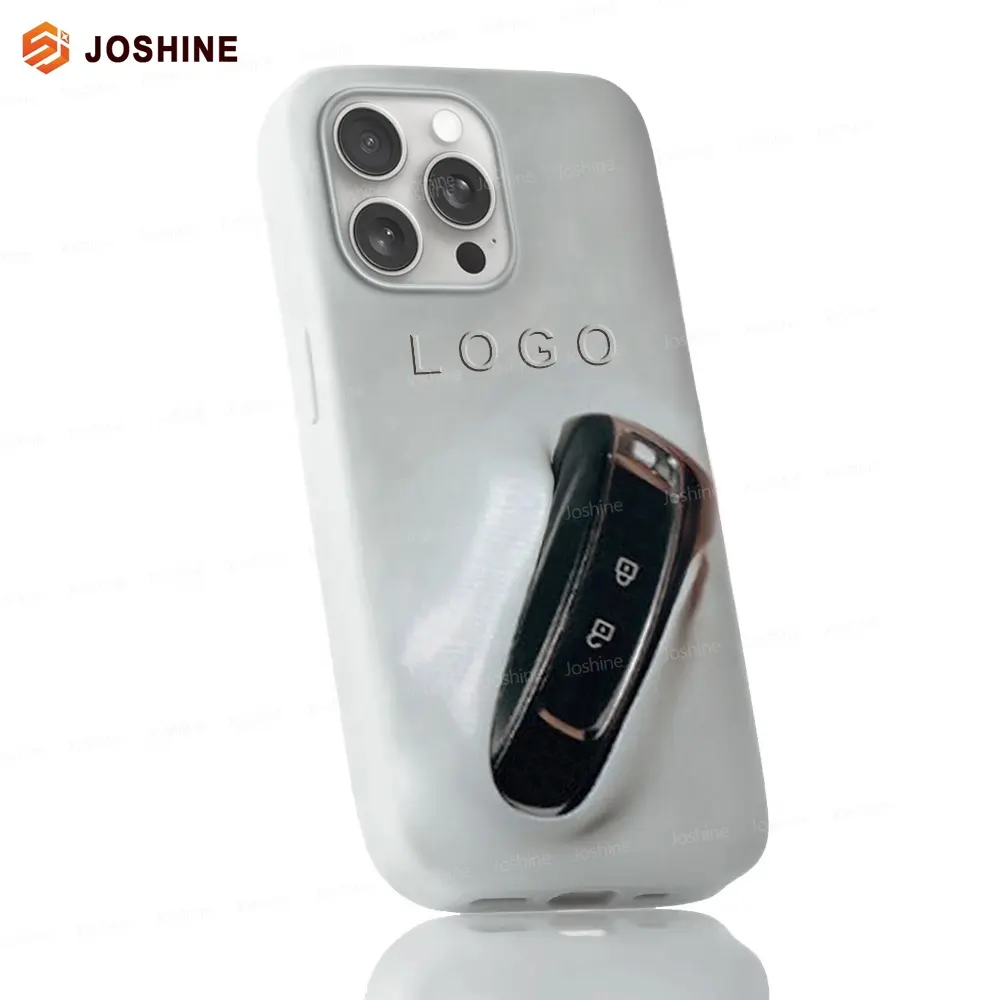 ODM OEM toptan yaratıcı 3D kabuk silikon kapak araba anahtarı akıllı anahtarlık tutucu telefon Iphone kılıfları 15 14 13 Pro Max