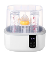 Sterilisator & Pengering Uap Elektrik 3 in 1 dengan Layar Sentuh, Kotak Penyimpanan Bebas BPA untuk Botol Bayi, Cangkir, Dot & Puting