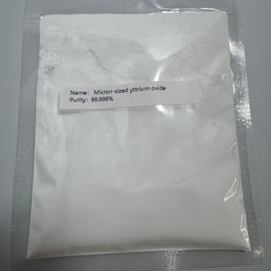 Polvere di Ossido di Metallo delle Terre Rare GeoQuin, Purezza 99,999%, Bianca, Modello GQ-S-Y02, Personalizzabile, SEM/D50, Stabilizzatore Jiangsu - Product Image 1