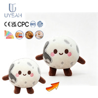 UYEAH CE EN71 CPC Porte-clés en peluche en forme de globe terrestre de dessin animé, jouet doux personnalisé, pendentif pour sac, cadeau pour enfant