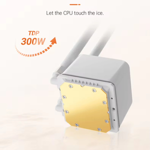 COOLMOON Computer Gaming Water Cooler <span class=keywords><strong>PC</strong></span> CPU <span class=keywords><strong>liquido</strong></span> Cooler <span class=keywords><strong>PC</strong></span> con specchio infinito ad alte prestazioni 360mm ARGB luce Aio Cooler - Product Image 4