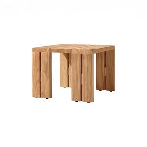 Best Quality Modern Weather-resistant Teak <b>Outdoor</b> <b>Side</b> <b>Table</b> Set for Hotel Garden Poolside Villa hotel Patio Use - Product Image 1