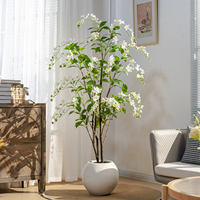 Arbre artificiel de jasmin pleureur de 1,6 m – Plantes vertes artificielles hautes pour la décoration intérieure