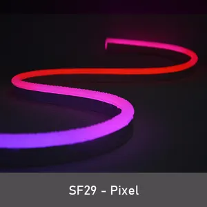 DMX Dải Đèn LED Neon Flex Led Địa Chỉ Pixel Điều Khiển Được Dải Đèn Dây Có Thể Lập Trình Theo Đuổi Kỹ Thuật Số RGB RGBW 180 Độ