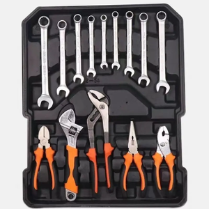 Professionnel 214 pièces maison bricolage et <span class=keywords><strong>Garage</strong></span> mécanique trousse à outils ensemble <span class=keywords><strong>Auto</strong></span> ensembles dans valise boîte armoire chariot à roulettes - Product Image 3