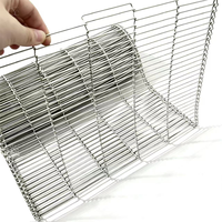 Bande transporteuse en acier inoxydable de qualité alimentaire Yuchen, facile à nettoyer, résistante aux hautes températures, en maille métallique, pour four