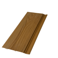 Techo falso decoración Interior techo 120*12MM hojas de WPC cubierta de plástico grano de madera Interior suspendido Asa techo