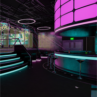 Servicio de Diseño de Interiores de Bar Estilo Industrial, Planificación de Espacio Completo, Decoración, Ingeniería, Renovación Completa de Pub, EPC Llave en Mano