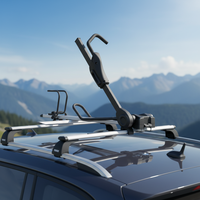 Porte-vélos de toit de voiture Sunsing Rack, nouveau design, 1 vélo, argent, durable, universel, en aluminium, accessoire 4x4, porte-bagages de voyage