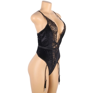 OHYEAH Lingerie Teddy Grande Taille R81040, Body Sexy avec Dentelle et Découpes, En Stock, Fournisseur ODM - Product Image 4