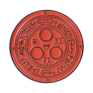 Broche en alliage de zinc avec symbole <span class=keywords><strong>du</strong></span> <span class=keywords><strong>soleil</strong></span> Halo en émail, thème jeu d'horreur gothique, organisation culte, ordre, badge de revers, bijou, cadeau - Product Image 6