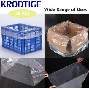 20 Pcs 30x40 Inch Clear <b>Plastic</b> <b>Storage</b> <b>Bags</b> With Gusset For Bedding Toys Craft Food Office Supplies - Product Image 3
