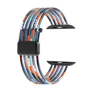 Bracelet magnétique en nylon <span class=keywords><strong>pour</strong></span> <span class=keywords><strong>Watch</strong></span> S9/S8/S7/S6 avec breloque, design respirant en ligne de pêche - Product Image 6