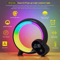 Lever du soleil alarme lampe de chevet lumière de réveil intelligente et lecture veilleuse pour adultes/enfants chambres laser Cosmos Laser étoiles projecteur