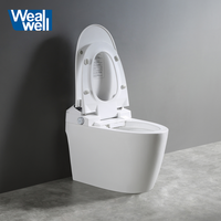Toilet Pintar Otomatis Modern Satu Bagian dengan Bidet Elektrik, Toilet Perawatan Wanita yang Dapat Membersihkan Diri Sendiri