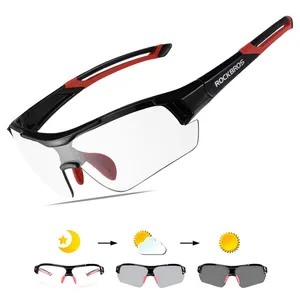 ROCKBROS Outdoor Sports Bicycle Bike Riding Cycling Photochromic Sunglasses