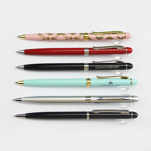 Luxury Business Hotel Custom Full Logo Printed Metal Ballpoint <b>Pen</b> CMYK Printing Office Business Metal <b>Pen</b> - Product Image 2
