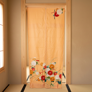 Prestigious Quality RAPYUTA Floral Handmade <b>Curtains</b> One-of-a-Kind Japanese Noren Upcycle Kimono Fabric Full <b>Light</b> Shading - Product Image 3