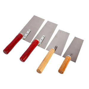 เกรียงเหล็กปูนด้ามไม้เครื่องมือซ่อมผนังอุตสาหกรรมอย่างหนา - Product Image 2